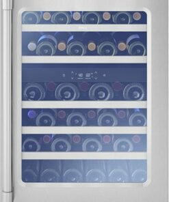 Zephyr - Presrv Pro 45-Bottle Dual Zone Wine Cooler - Stainless Steel/Glass