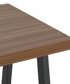 Simpli Home - Sawhorse Solid Veneer and Metal End Table - Walnut
