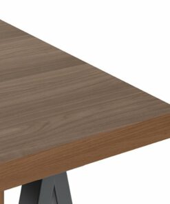 Simpli Home - Sawhorse Solid Veneer and Metal Desk - Walnut 1