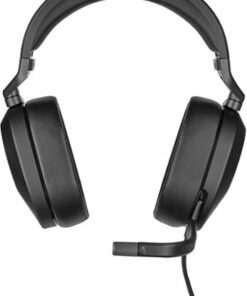 CORSAIR - HS65 SURROUND Wired 7.1 Surround Gaming Headset for PC, PS5, and PS4 with Sound ID Technology - Black