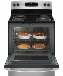 GE - 5.0 Cu. Ft. Freestanding Electric Range - Stainless steel 1