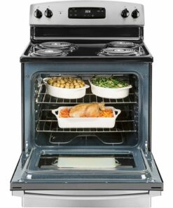 GE - 5.0 Cu. Ft. Freestanding Electric Range - Stainless steel 2