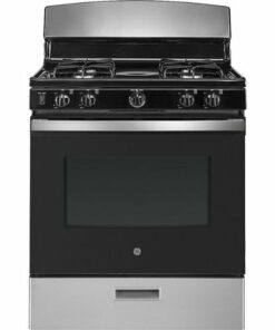 GE - 4.8 Cu. Ft. Freestanding Gas Range - Stainless steel 2