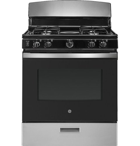 GE - 4.8 Cu. Ft. Freestanding Gas Range - Stainless steel 2