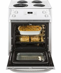 GE - 3.0 Cu. Ft. Self-Cleaning Drop-In Electric Range - White on White