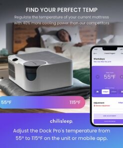ChiliSleep - Dock Pro ME Cooling & Heating Mattress Pad with Cleaner - California King - White