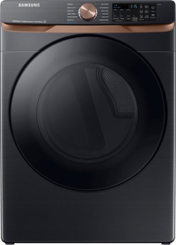 Samsung - 7.5 cu. ft. Smart Electric Dryer with Steam Sanitize+ and Sensor Dry - Brushed Black