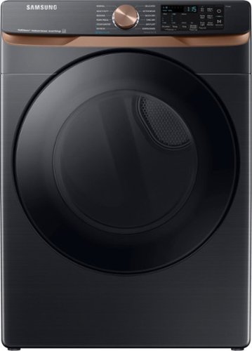Samsung - 7.5 cu. ft. Smart Gas Dryer with Steam Sanitize+ and Sensor Dry - Brushed Black