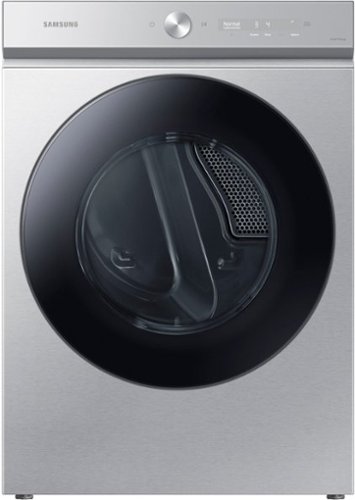 Samsung - Bespoke 7.6 cu. ft. Ultra Capacity Electric Dryer with Super Speed Dry and AI Smart Dial - Silver Steel