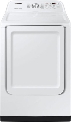 Samsung - 7.4 cu. ft. Electric Dryer with Sensor Dry - White