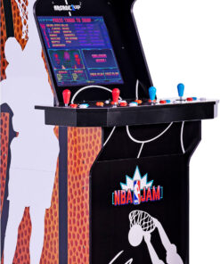 Arcade1UP NBA Jam SHAQ Edition with Riser and Lit Marquee Arcade Game Machine