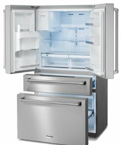 Thor Kitchen - 21.6-cu ft Professional French Door Refrigerator with Ice and Water Dispenser, Counter Depth - Stainless steel