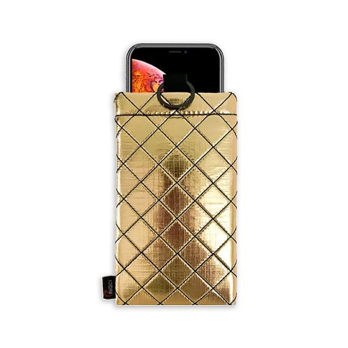 Phoozy - Apollo II Antimicrobial Insulated Phone Case for Large Mobile Phones - Gold