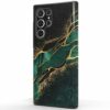 ArtsCase - StrongFit Designers Case for Samsung S22 Ultra - Emerald Pool / Green