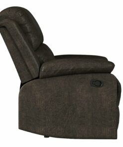Relax A Lounger - Dorian Recliner in Faux Leather - Dark Brown