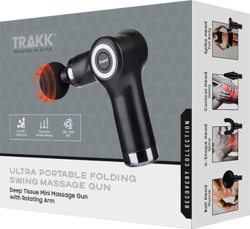 TRAKK - Multi Purpose Rotating Arm 360 Degree Massage Gun - Black