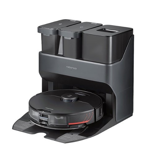 Roborock - S7MaxV Ultra Wi-Fi Connected Robot Vacuum and Sonic Mop with Empty Wash Fill Dock - black