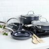 Blue Diamond - HD 10-Piece Cookware Set - Blue