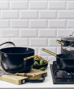 GreenPan - Reserve Ceramic Nonstick 10-Piece Cookware Set - Black