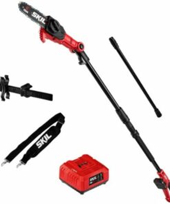 Skil - PWR CORE 20 8-In Pole Saw with Battery and Charger - Red/black