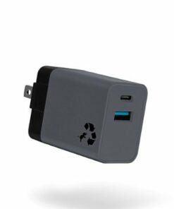 Nimble - Eco-Friendly WALLY Mini 20W Portable Wall Charger - Gray