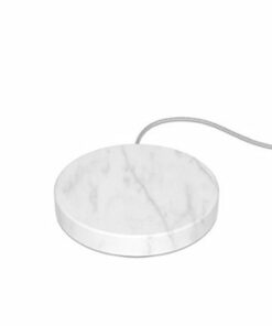 Einova - Eggtronic Stone 10W Wireless Charging Pad for Qi-enabled Devices - White Marble