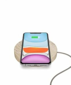 Einova - Eggtronic Stone 10W Wireless Charging Pad for Qi-enabled Devices - Travertine