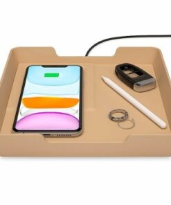 Einova - Eggtronic Valet Tray 10W Wireless Charging Pad for Qi-enabled Devices - Gold