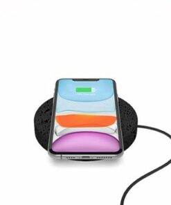 Einova - Eggtronic Stone 10W Wireless Charging Pad for Qi-enabled Devices - Lava stone