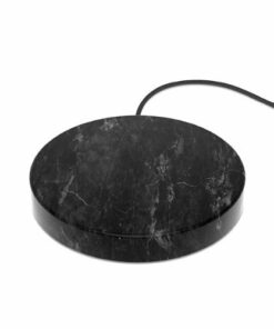 Einova - Eggtronic Stone 10W Wireless Charging Pad for Qi-enabled Devices - Black Marble