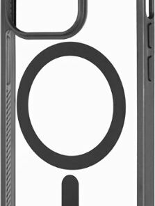 Insignia™ - Hard-Shell Case with MagSafe for iPhone 14 Pro - Clear/Black