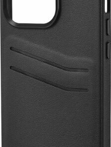 Insignia™ - Leather Wallet Case for iPhone 14 Pro - Black