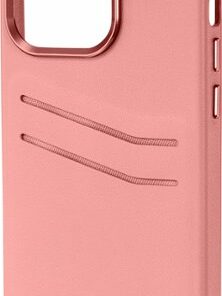 Insignia™ - Leather Wallet Case for iPhone 14 Pro - Pink