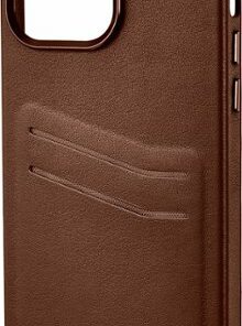 Insignia™ - Leather Wallet Case for iPhone 14 Pro Max - Bourbon