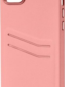 Insignia™ - Leather Wallet Case for iPhone 14 Plus - Pink
