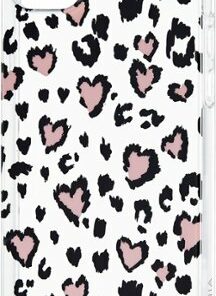 Insignia™ - Hard-Shell Case for iPhone 14 Plus - Leopard Hearts