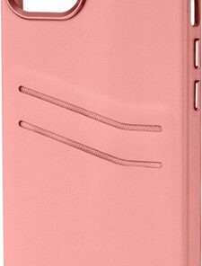 Insignia™ - Leather Wallet Case for iPhone 14 and iPhone 13 - Pink