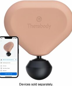 Therabody - Theragun mini (2nd Gen) Bluetooth + App Enabled Portable Massage Gun & 30% Lighter (Latest Model) - Desert Rose