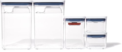 OXO - GG 8-PC Baking Essentials Pop Container Set - Clear