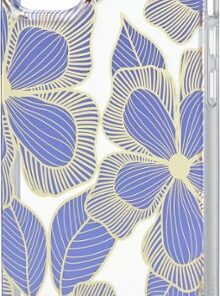 Insignia™ - Hard-Shell Case for iPhone 14 Plus - Purple Flower