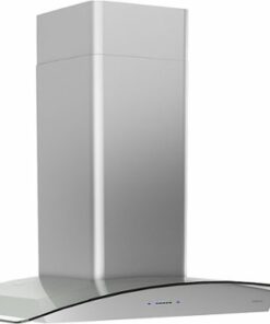Zephyr - Roma 36 in. 600 CFM Wall Mount Range Hood with LED Light - Stainless Steel/Glass