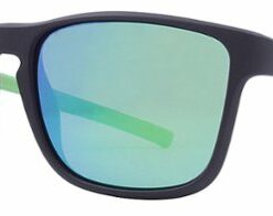 Kreedom - Passage Rove Polarized Sunglasses - Gloss Black Smoke Lens Green Mirror