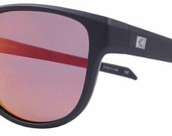 Kreedom - Backroads Rove Polarized Sunglasses - Matte Black Smoke Red Mirror