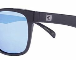 Kreedom - Episode Rove Polarized Sunglasses - Gloss Black Smoke Blue Mirror