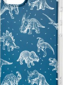 Insignia™ - Hard-Shell Case for iPhone 14 and iPhone 13 - Dinosaurs