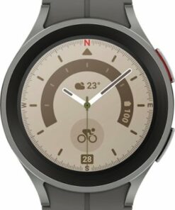 Samsung - Galaxy Watch5 Pro Titanium Smartwatch 45mm BT - Gray