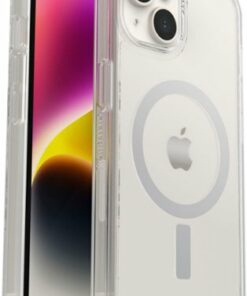 OtterBox - Symmetry Series+ for MagSafe Hard Shell for Apple iPhone 14 and Apple iPhone 13 - Clear