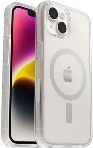 OtterBox - Symmetry Series+ for MagSafe Hard Shell for Apple iPhone 14 and Apple iPhone 13 - Clear