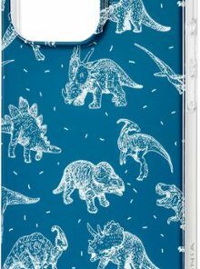 Insignia™ - Hard-Shell Case for iPhone 14 Pro - Dinosaurs