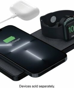 NEXT - Magnetic 3-in-1 7.5W  Wireless Charging Pad for Apple Watch and iPhone - Black